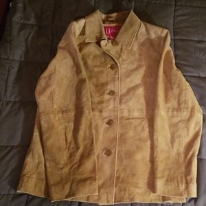 B Kids Large Brown suede leather